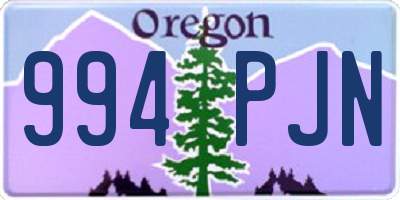 OR license plate 994PJN