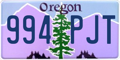 OR license plate 994PJT