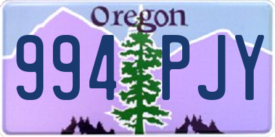 OR license plate 994PJY