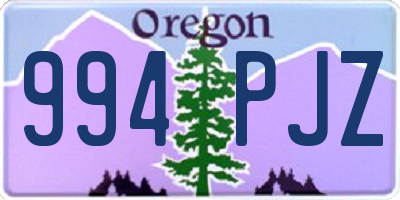 OR license plate 994PJZ