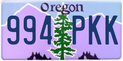 OR license plate 994PKK