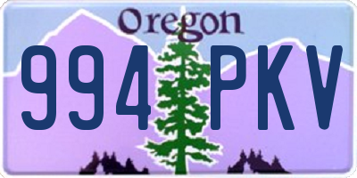 OR license plate 994PKV