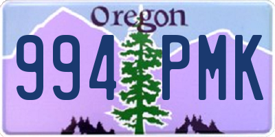 OR license plate 994PMK