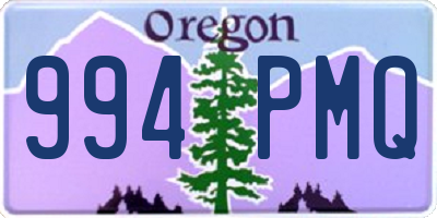 OR license plate 994PMQ