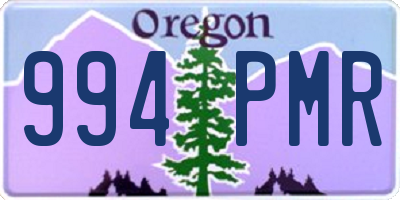 OR license plate 994PMR