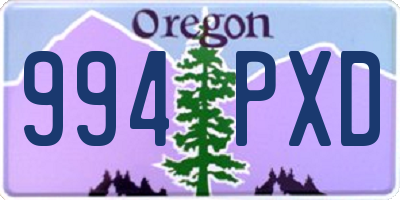 OR license plate 994PXD