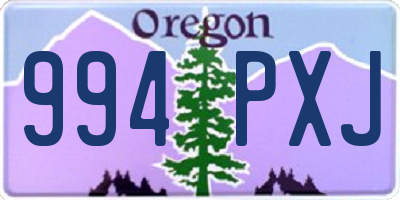 OR license plate 994PXJ