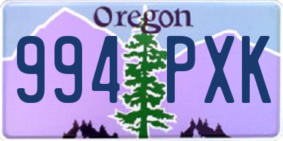 OR license plate 994PXK