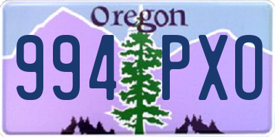 OR license plate 994PXO