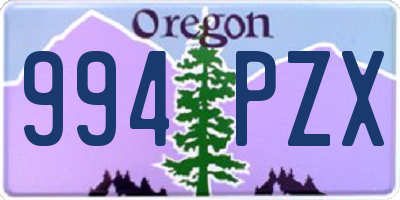 OR license plate 994PZX