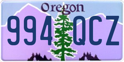 OR license plate 994QCZ
