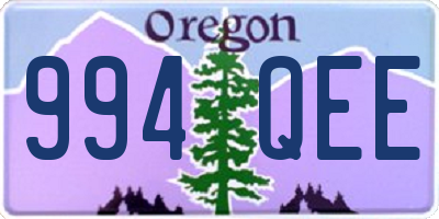 OR license plate 994QEE