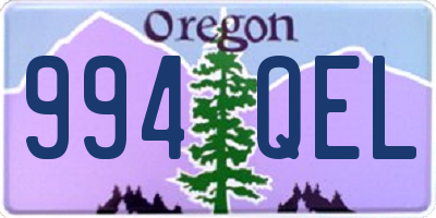 OR license plate 994QEL