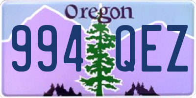 OR license plate 994QEZ