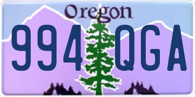 OR license plate 994QGA