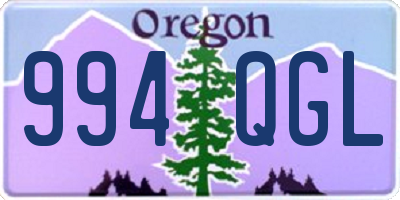 OR license plate 994QGL