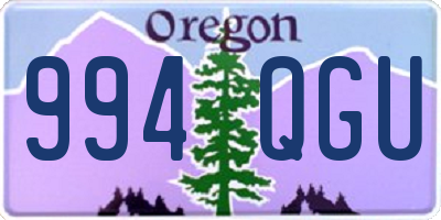 OR license plate 994QGU