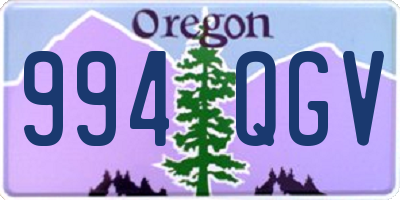 OR license plate 994QGV