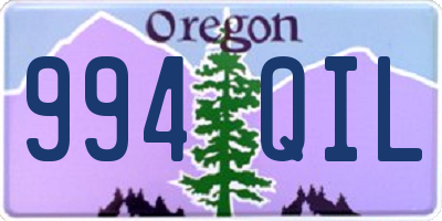 OR license plate 994QIL