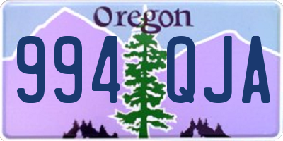 OR license plate 994QJA