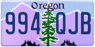 OR license plate 994QJB