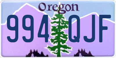 OR license plate 994QJF