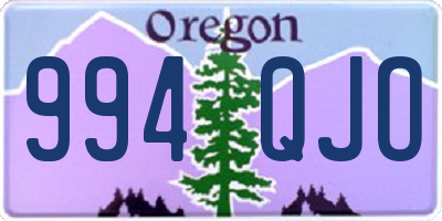 OR license plate 994QJO