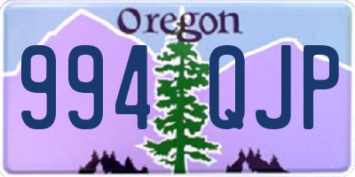 OR license plate 994QJP