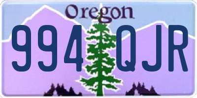 OR license plate 994QJR