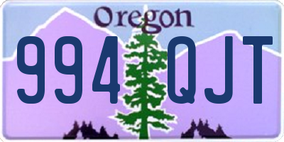 OR license plate 994QJT