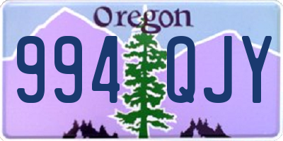 OR license plate 994QJY