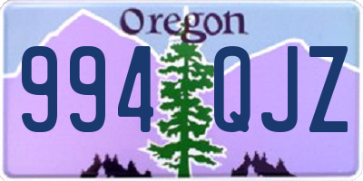 OR license plate 994QJZ