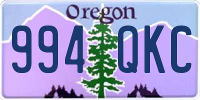 OR license plate 994QKC