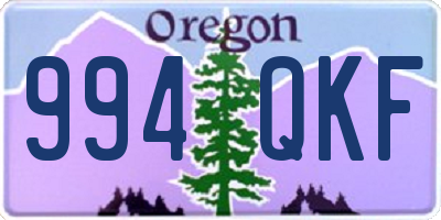 OR license plate 994QKF