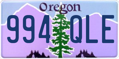 OR license plate 994QLE
