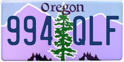 OR license plate 994QLF
