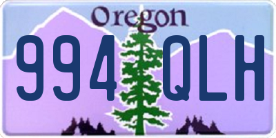 OR license plate 994QLH