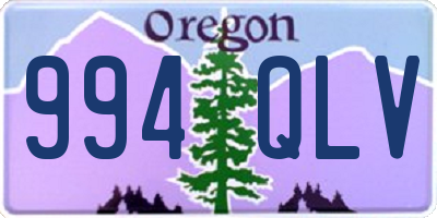OR license plate 994QLV