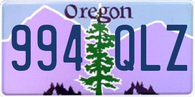 OR license plate 994QLZ