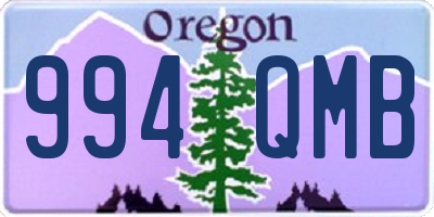 OR license plate 994QMB