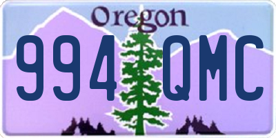 OR license plate 994QMC