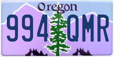 OR license plate 994QMR