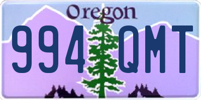 OR license plate 994QMT