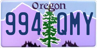 OR license plate 994QMY