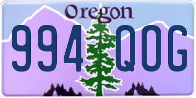 OR license plate 994QOG