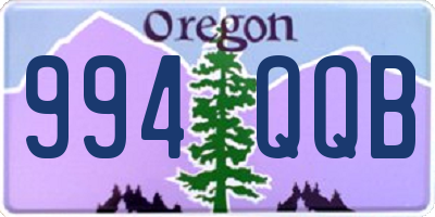 OR license plate 994QQB