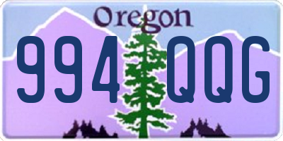 OR license plate 994QQG