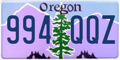 OR license plate 994QQZ