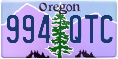 OR license plate 994QTC