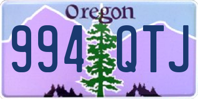 OR license plate 994QTJ